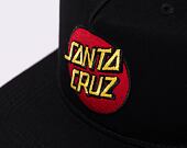Kšiltovka Santa Cruz Classic Dot A-FRAME Black / Red Underbrim