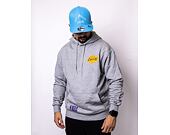 Mikina New Era NBA Half Logo Oversized Hoody Los Angeles Lakers Heather Grey