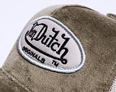 Kšiltovka Von Dutch Kent Trucker Velvet Khaki/Sand