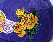 Kšiltovka Mitchell & Ness Secondary Roses Pro Snapback Los Angeles Lakers Purple