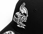 Kšiltovka New Era 39THIRTY NFL22 Sideline Minnesota Vikings Black / White