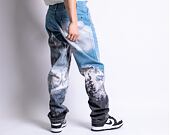 Kalhoty Karl Kani Small Signature Baggy Five Pocket Eagle Denim multicolor
