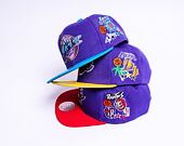 Kšiltovka Mitchell & Ness PATCH OVERLOAD SNAPBACK HWC TORONTO RAPTORS Purple / Red