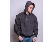 Mikina Karl Kani Small Signature OS Heavy Sweat Hoodie anthracite