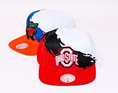 Kšiltovka Mitchell & Ness PAINTBRUSH SNAPBACK Ohio State White / Red