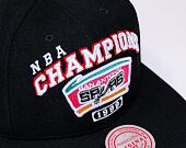 Kšiltovka Mitchell & Ness NBA CHAMPS SNAPBACK HWC San Antonio Spurs Black