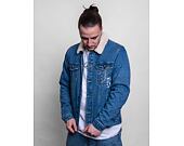 Džínová Bunda Karl Kani Old English Denim Jacket dirty blue