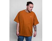 Triko Karl Kani Chest Signature Heavy Jersey OS Tee cognac