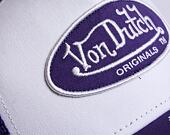 Kšiltovka Von Dutch Boston Trucker Cotton Twill White/Purple
