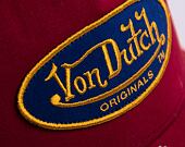 Kšiltovka Von Dutch Boston Trucker Cotton Twill Red/Yellow