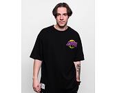 Triko New Era NBA Oversized Back Print Neon Tee Los Angeles Lakers Black/Purple