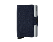 Peněženka Secrid Twinwallet Vegetable Tanned Navy-Silver