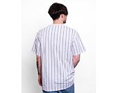 Triko Karl Kani 6030152 Small Signature Pinstripe Tee White/Black