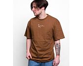 Triko Karl Kani Small Signature Essential Tee brown