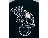 Bunda New Era Heritage Varsity Jacket Oakland Athletics Dark Green / Off White