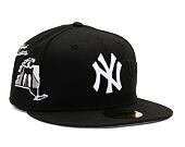 Kšiltovka New Era 59FIFTY MLB Script 5 New York Yankees Black / Optic White