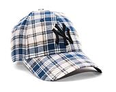 Kšiltovka New Era 9FORTY MLB Plaid Camo New York Yankees Navy