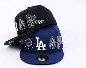 Kšiltovka New Era 59FIFTY MLB All-Over-Paisley Los Angeles Dodgers Team Color / Optic White
