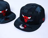 Kšiltovka New Era 9FIFTY NBA Team Camo Chicago Bulls Midnite Camo