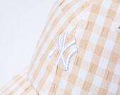 Dámská kšiltovka New Era 9FORTY Womens MLB Gingham New York Yankees Stone