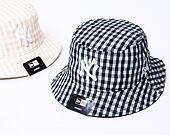 Dámský klobouk New Era MLB Womens Gingham Tapered Bucket New York Yankees Black