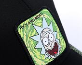 Kšiltovka Capslab Rick and Morty - Amazed Rick v.2 Trucker Black / Lime