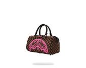 Taška Sprayground Pink Drip Brown Check Mini Duffle