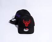 Kšiltovka New Era 9FORTY NBA Neon Outline Chicago Bulls Black / Neon Red