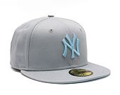 Kšiltovka New Era 59FIFTY MLB League Essential New York Yankees Grey / Pastel Blue