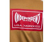 Triko ETNIES × Independent Wash Tee Tobacco