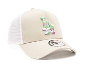 Kšiltovka New Era 9FORTY A-Frame Trucker MLB Seasonal Infill Trucker Los Angeles Dodgers Stone / Bri