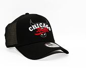 Kšiltovka New Era 9FORTY A-Frame Trucker NBA Logo Overlay Chicago Bulls Black / White