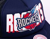 Kšiltovka Mitchell & Ness NBA Billboard Trucker Snapback Hwc Houston Rockets Blue