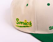 Kšiltovka Mitchell & Ness NBA Sail 2 Tone Snapback Hwc Seattle Supersonics Off White