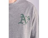 Triko New Era MLB Icecream Oversized Tee Oakland Athletics Heather Grey / Dark Green