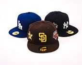 Kšiltovka New Era 59FIFTY MLB Coops Multi Patch San Diego Padres Team Color / Gold