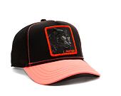 Kšiltovka Goorin - 'Glow Cats Pack' - Dark Shines - Black / Glow Pink