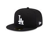 Kšiltovka New Era 59FIFTY MLB Team Side Patch Los Angeles Dodgers Black / White