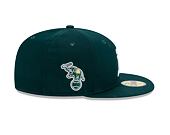 Kšiltovka New Era 59FIFTY MLB Team Side Patch Oakland Athletics Dark Green / White