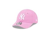 Dětská Kšiltovka New Era 9FORTY Kids MLB League Essential New York Yankees Wild Rose / White