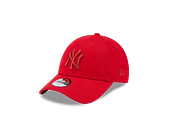 Dětská Kšiltovka New Era 9FORTY Kids MLB League Essential New York Yankees Scarlet / Red