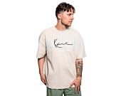 Triko Karl Kani College Signature Heavy Jersey Boxy Tee Off White