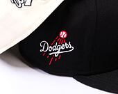 Kšiltovka New Era 59FIFTY MLB Team Side Patch Los Angeles Dodgers Black / White
