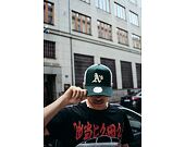 Kšiltovka New Era 9FORTY A-Frame Trucker MLB Team Script Oakland Athletics Dark Green / White