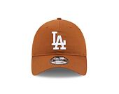 Kšiltovka New Era 9TWENTY MLB League Essential Los Angeles Dodgers Toasted Peanut / Optic White