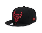 Kšiltovka New Era 9FIFTY NBA Repreve Chicago Bulls Black / Front Door Red