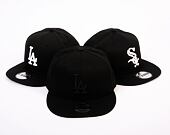 Kšiltovka New Era 9FIFTY MLB Black on Black Los Angeles Dodgers - Black