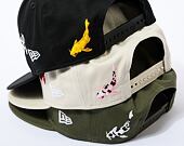 Kšiltovka New Era 9FIFTY MLB Koi Fish Los Angeles Dodgers New Olive / Optic White