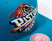 Kšiltovka Mitchell & Ness NBA Detroit Pistons Team Ground 2.0 Snapback teal