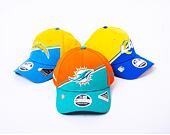 Kšiltovka New Era 9FORTY Stretch-Snap NFL Sideline 23 Miami Dolphins Team Colors